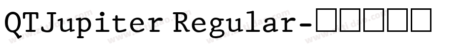 QTJupiter Regular字体转换